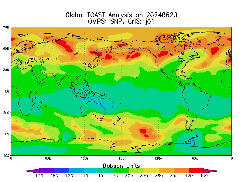 Total Ozone Analysis Using S-NPP/OMPS and NOAA-20/CrIS (NTOAST)