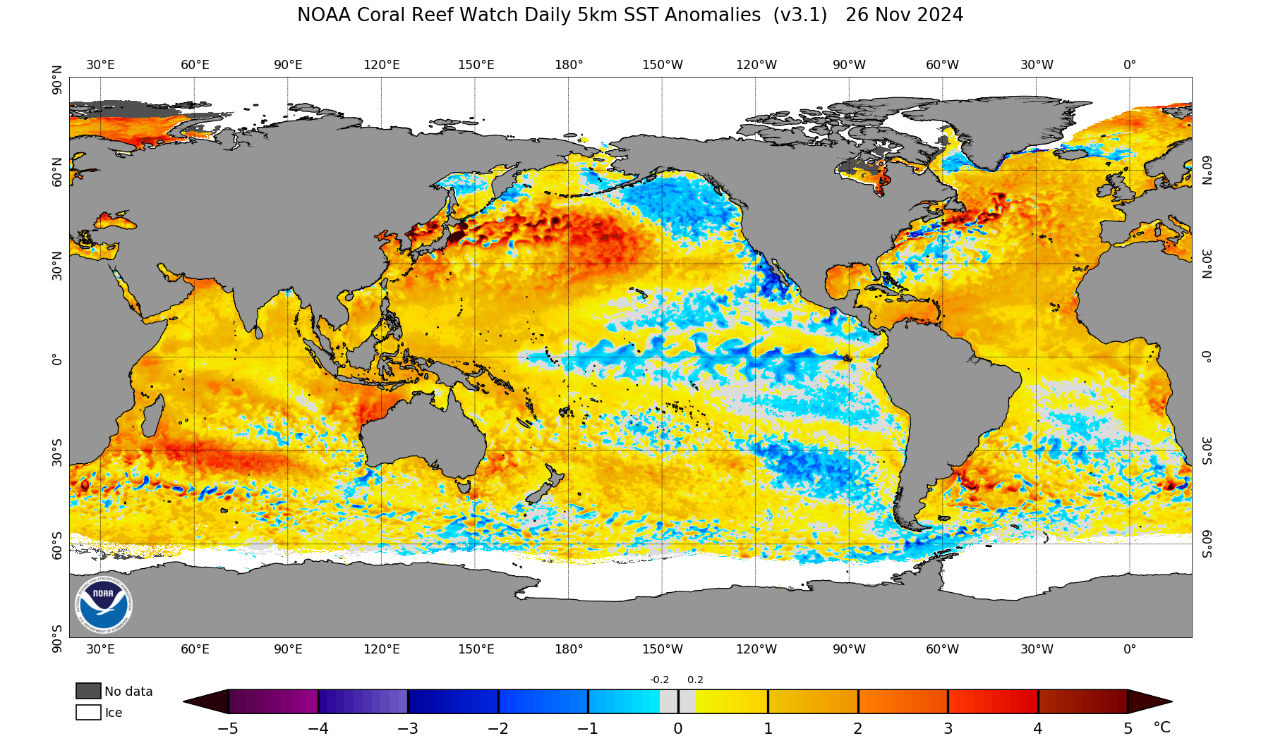 SST Anomaly Charts - 20241126