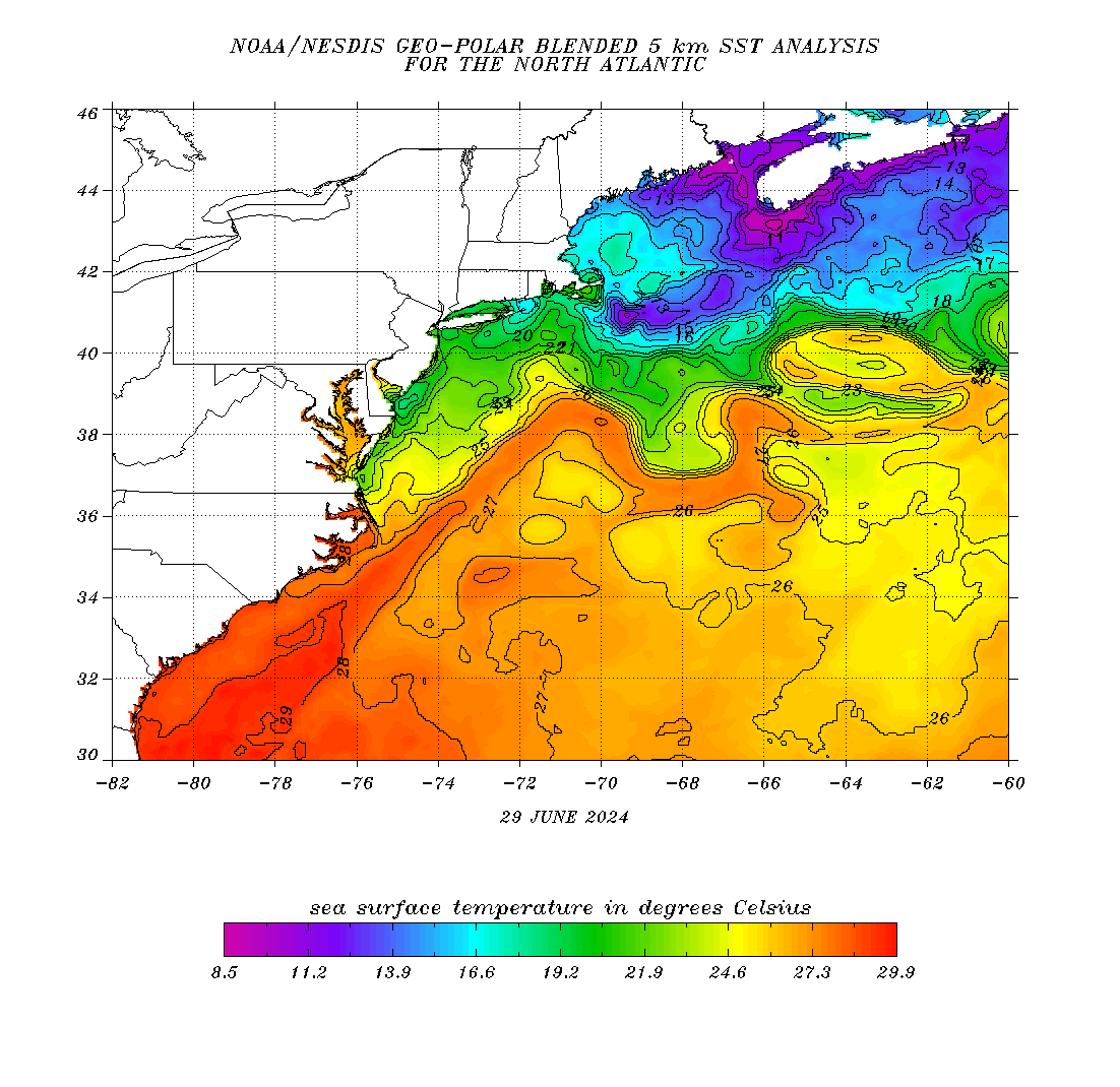 Current Ocean Temperature Map Sea Surface Temperature (Sst) Contour Charts - Office Of Satellite And  Product Operations